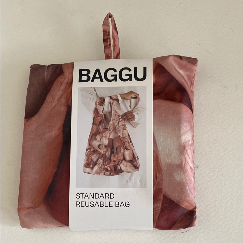 Baggu Pointe Shoe Standard Size Pink Reusable Bag